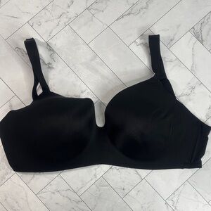 NWOT Cacique Lane Bryant Womans T-Shirt Bra Black Lightly Lined NO WIRE 38F